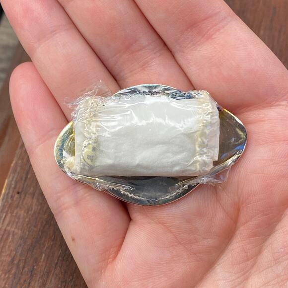 Vintage Pottery Barn Sterling Silver Gin Liquor Decanter Bottle Chain Label Tag - Picture 2 of 4